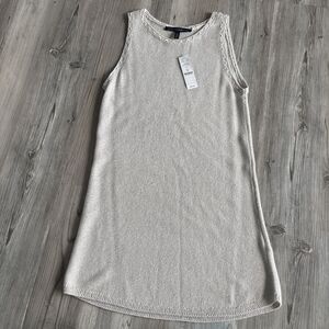 NWT White House Black Market Gold Dress Shimmer Metallic  Size M (MSRP $68)